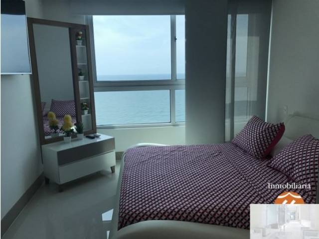 APARTAMENTO ARRIENDO POR DIAS 2 HABITACIONES FRENTE AL MAR - BOCAGRANDE ARTAGENA