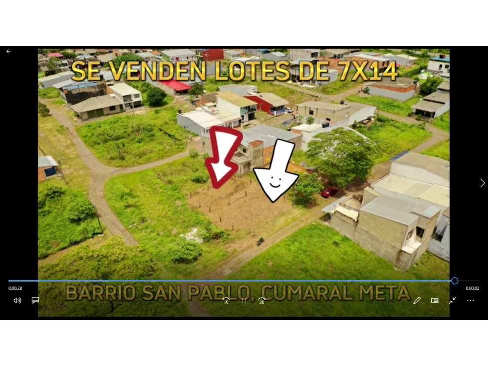 LOTE BIEN UBICADO EN CUMARAL - META