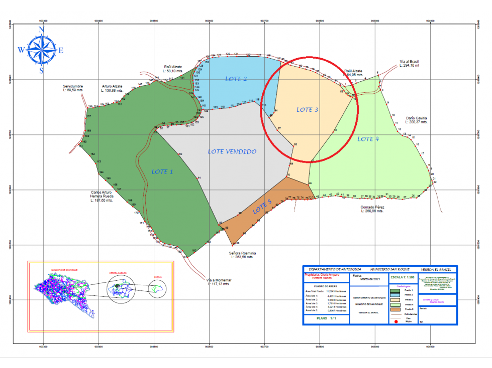 Lote de 17.816m2 con acceso para vehículo. En San Roque, Antioquia