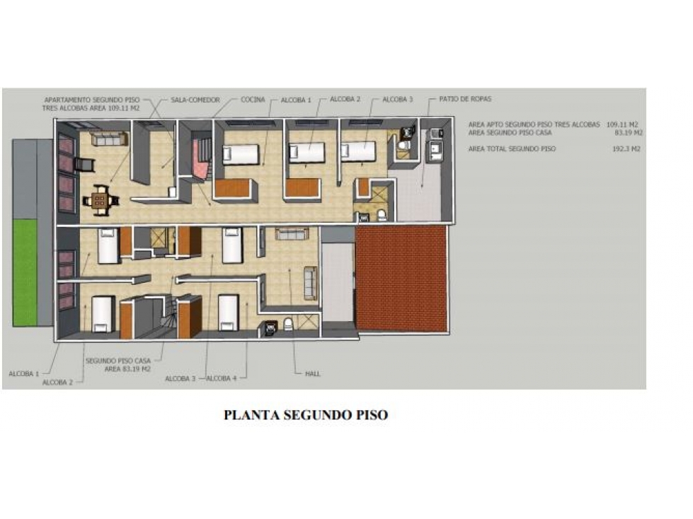 CASA EN VIPASA NORTE RENTANDO DOS PISOS CON 2 APARTAMENTOS